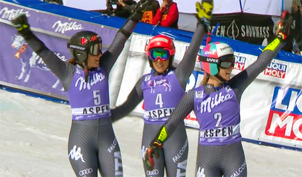 Die azurblauen Mädels haben im Skiweltcup für Furore gesorgt.