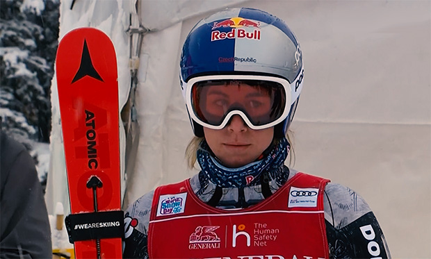 Ester Ledecká wird beim Super-G in St. Moritz starten