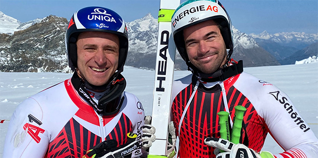 Matthias Mayer und Vincent Kriechmayr gehen voller Zuversicht in die Olympiasaison (Foto: © ÖSV/Aicher)