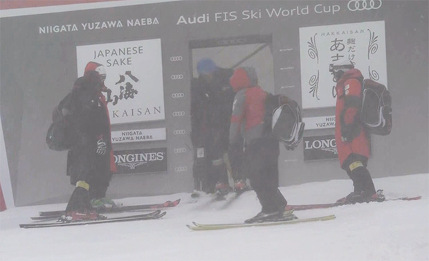 Jury-Entscheidung: Ski Weltcup Slalom von Yuzawa Naeba wurde abgesagt. 