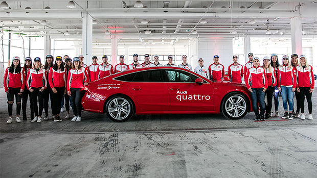 Das ÖSV Team ist auch in der Saison 2019/20, wie schon in den vergangenen zehn Jahren, in Audi Fahrzeugen unterwegs. (Foto: © Audi)