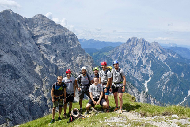 Für die Athleten ging es über den Peternpfad auf die Sennhütte. (Foto: ÖSV)