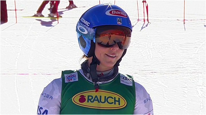 Mikaela Shiffrin lässt beim Ski Weltcup Finale in Courchevel / Meribel mit Tagesbestzeit im Abschlusstraining aufhorchen
