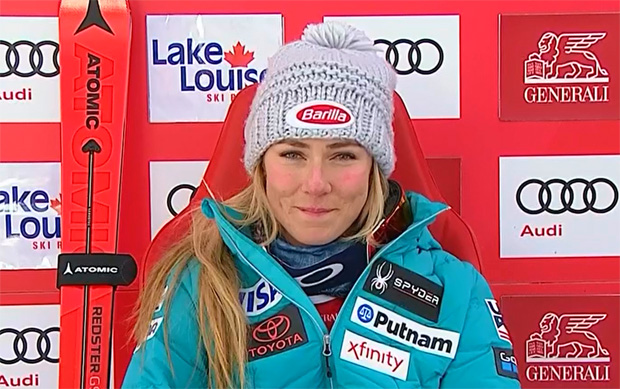 Slalomkönigin Mikaela Shiffrin gewinnt 2. Abfahrt in Lake Louise