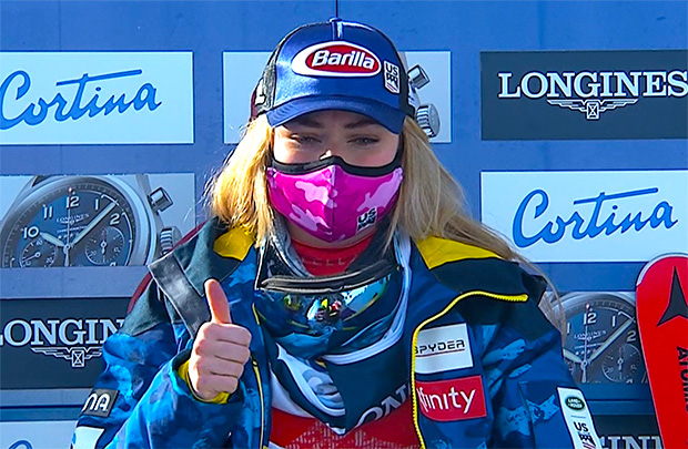 Mikaela Shiffrin krönt sich in Cortina d'Ampezzo zur Kombinations-Weltmeisterin 2021
