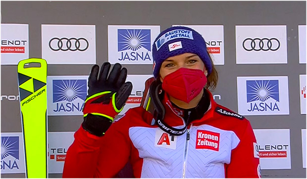 ÖSV News: Ramona Siebenhofer als Fünfte beste Österreicherin beim Riesentorlauf in Jasná