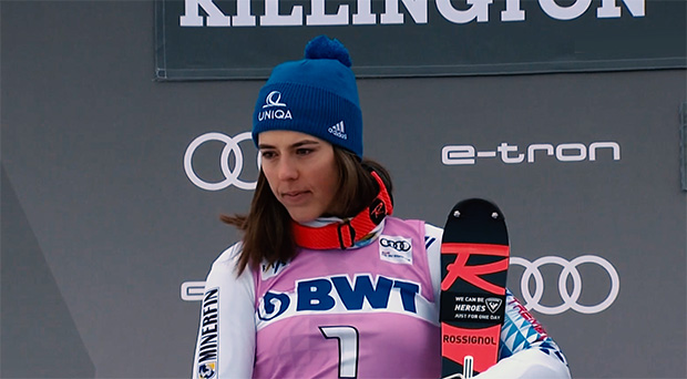 Petra Vlhová nimmt am Parallelslalom von St. Moritz teil