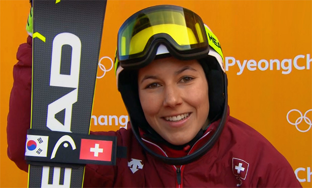 Wendy Holdener träumt nach dem ersten Durchgang von Slalom-Goldmedaille